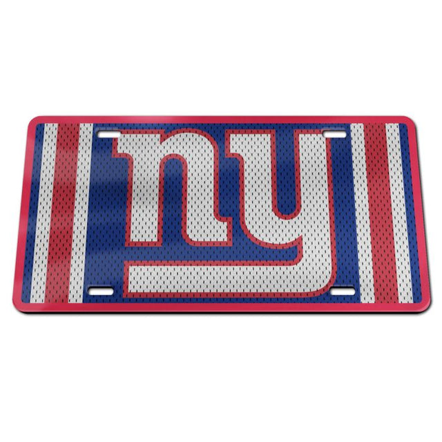 Matrícula acrílica especial de los New York Giants JERSEY