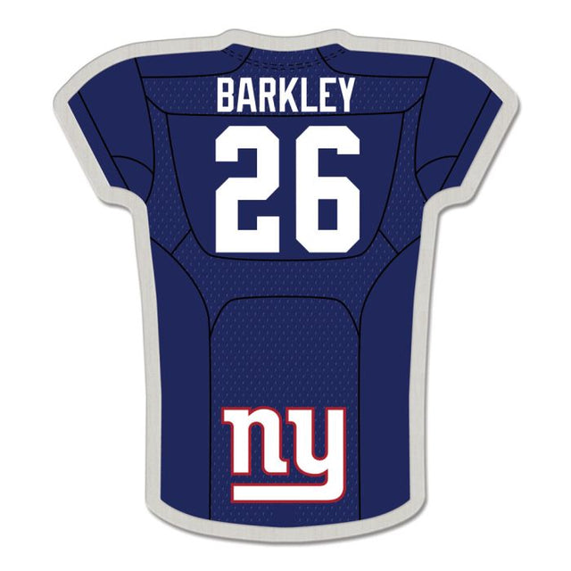 New York Giants Jersey Collector Pin Jewelry Card Saquon Barkley