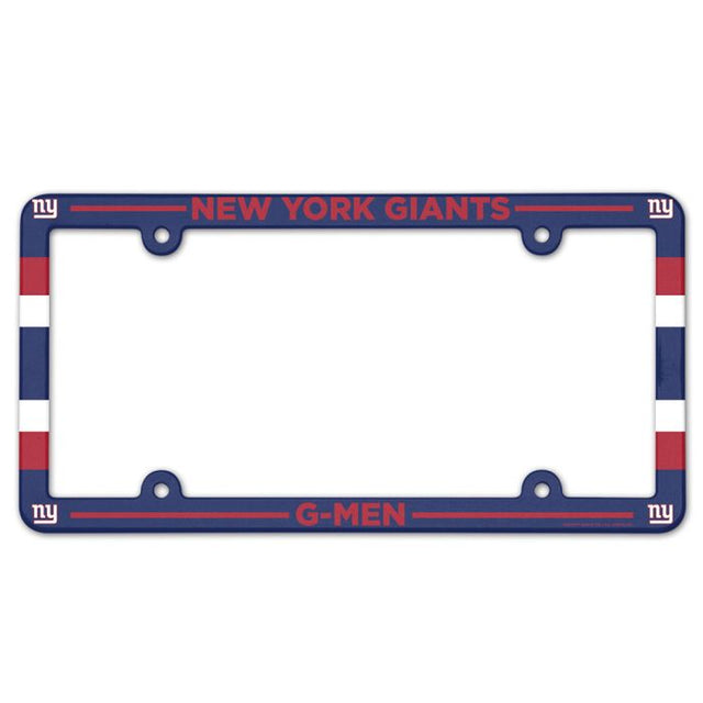 New York Giants Lic Plate Frame Full Color