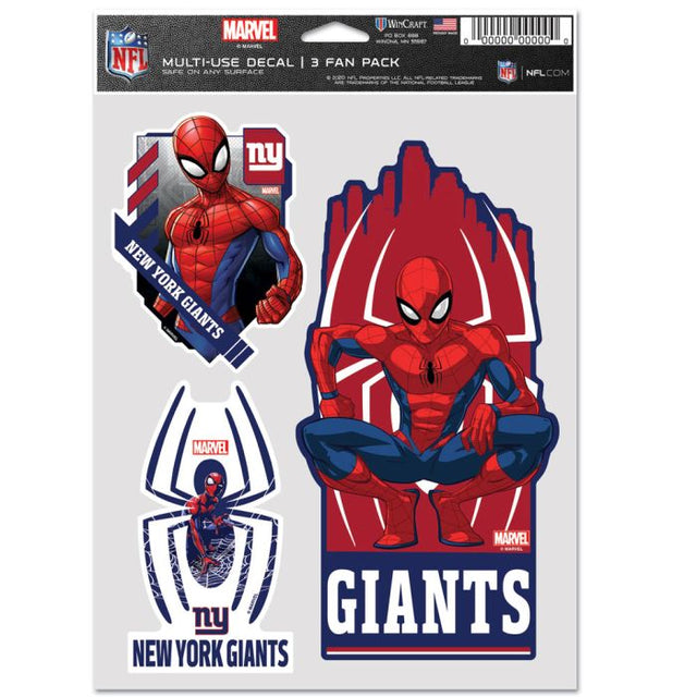 New York Giants / Marvel (C) 2021 Marvel Multi Use 3 Fan Pack