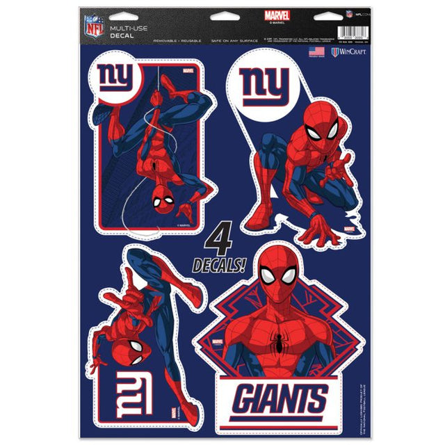New York Giants / Marvel (C) 2021 Marvel Multi-Use Decal 11" x 17"
