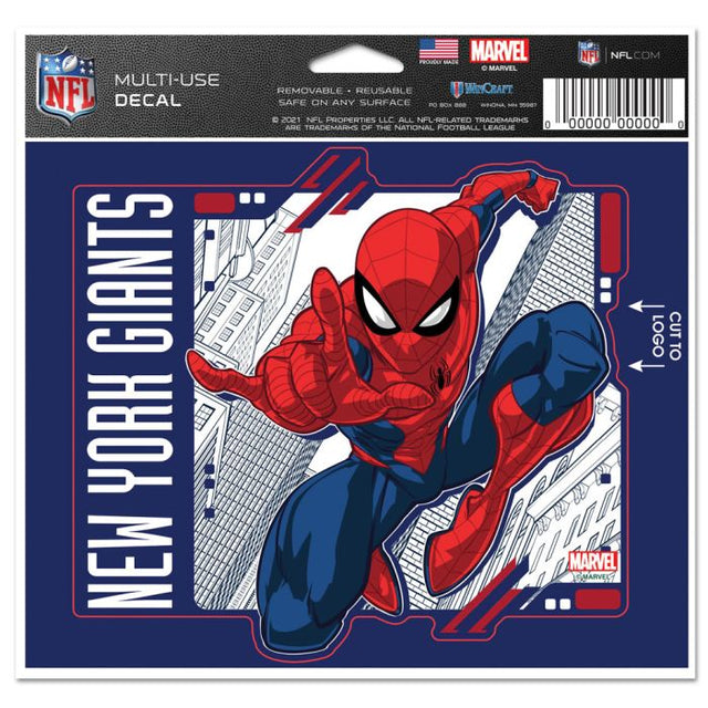 New York Giants / Marvel (C) 2021 Marvel Multi-Use Decal - cut to logo 5" x 6"
