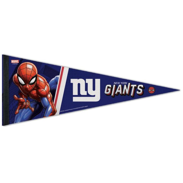 Banderín premium de Marvel de 12" x 30" de los New York Giants/Marvel (C) 2021