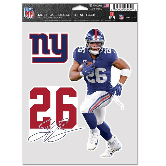 New York Giants Multi Use 3 Fan Pack Saquon Barkley
