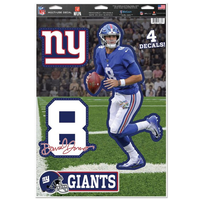 Calcomanía multiusos de los New York Giants de 11" x 17" Daniel Jones