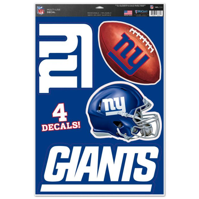 New York Giants Multi-Use Decal 11" x 17"