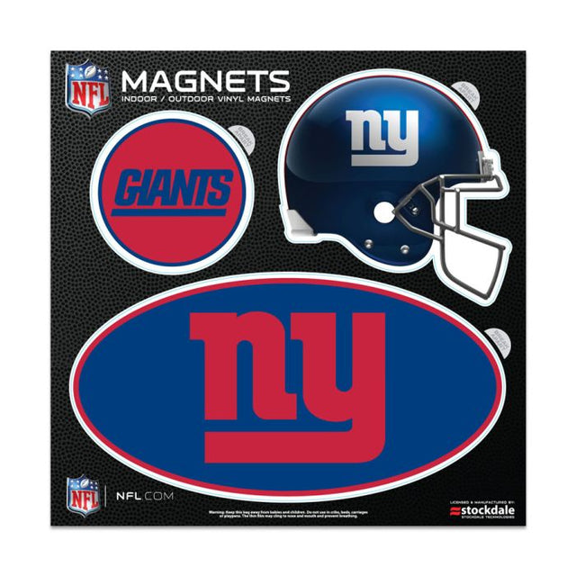 Imanes para exteriores de los New York Giants, 6" x 6"