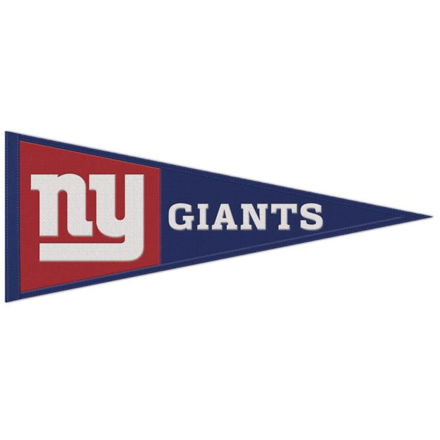 New York Giants Primary Wool Pennant 13" x 32"