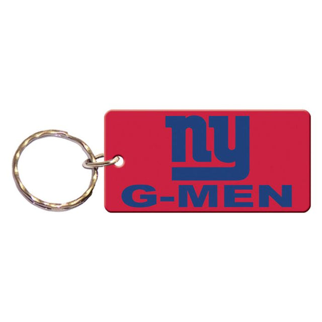 Llavero rectangular con el lema de los New York Giants