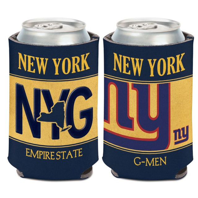 New York Giants STATE PLATE Can Cooler 12 oz.