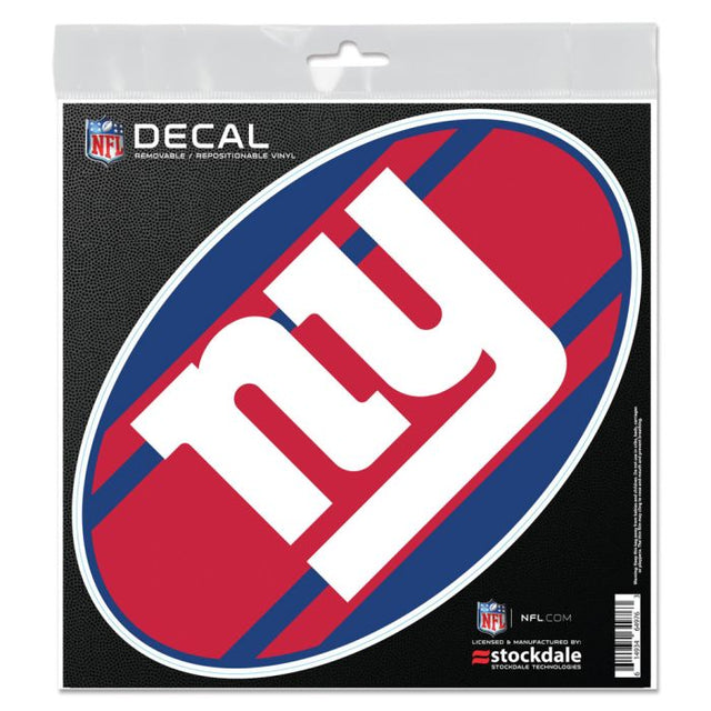 Calcomanía para todas las superficies STRIPES de los New York Giants, 6" x 6"
