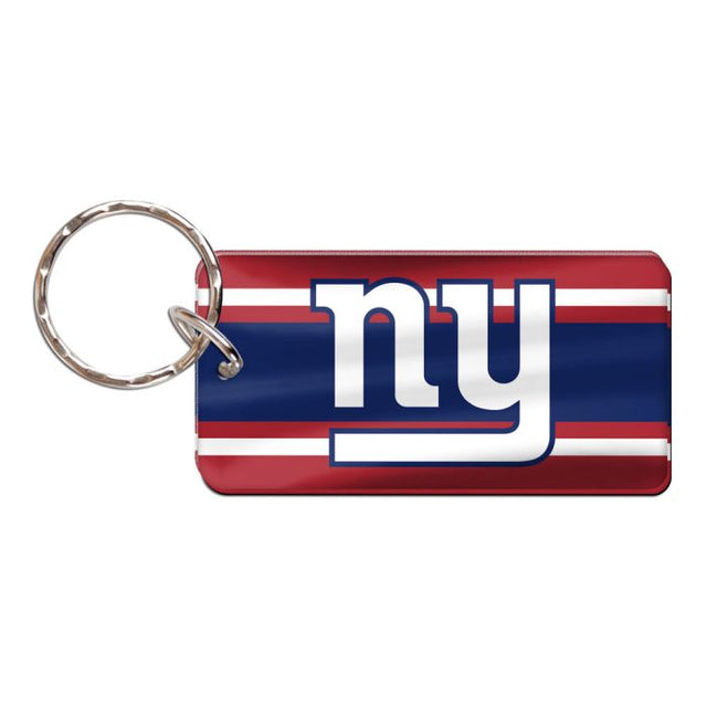 Llavero rectangular con la inscripción STRIPES de los New York Giants
