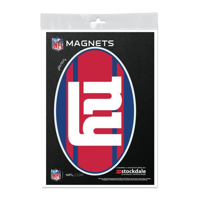 Imanes para exteriores de los New York Giants STRIPES de 5" x 7"