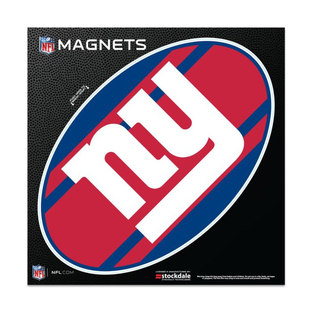 Imanes para exteriores de New York Giants STRIPES de 6" x 6"