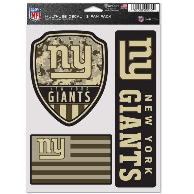 New York Giants Standard Multi Use 3 Fan Pack