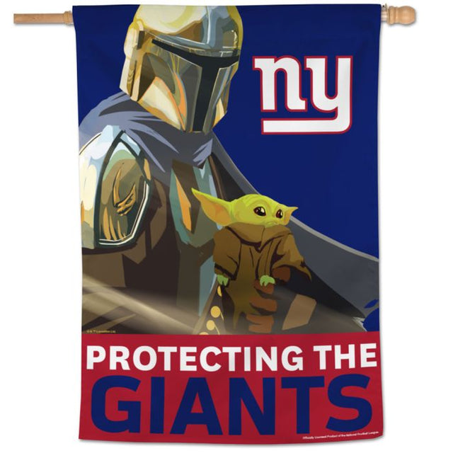 Bandera vertical de los New York Giants / Star Wars Mandalorian de 28" x 40"