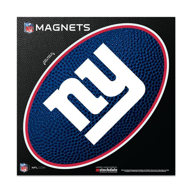 Imanes para exteriores TEAMBALL de los New York Giants, 6" x 6"