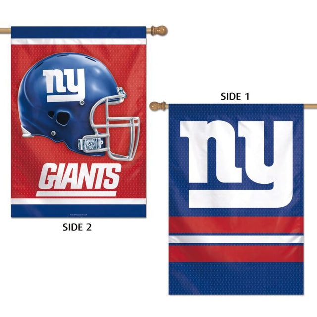 Bandera vertical de los New York Giants de 2 lados, 28" x 40"