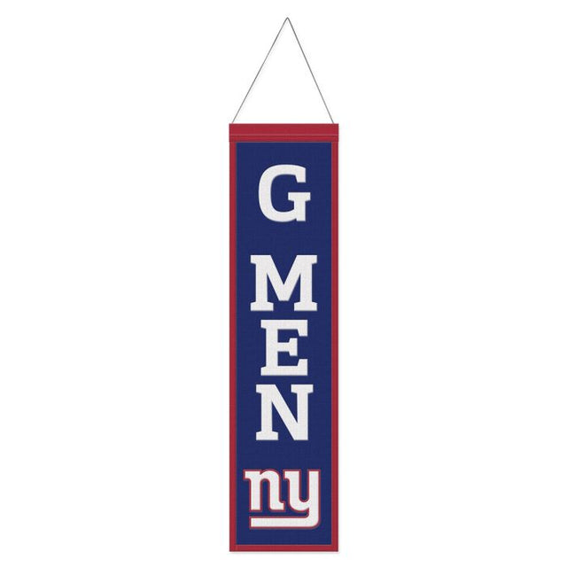 New York Giants Wool Banner 8" x 32"
