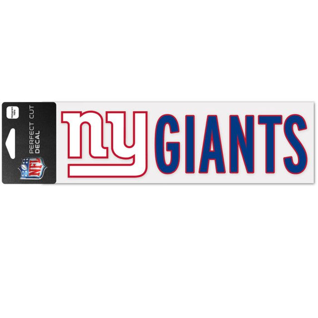 New York Giants Wordmark Design Perfect Cut Decals 3" x 10"