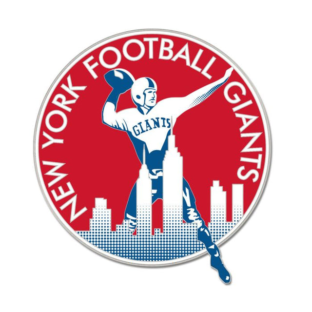 New York Giants retro Collector Enamel Pin Jewelry Card