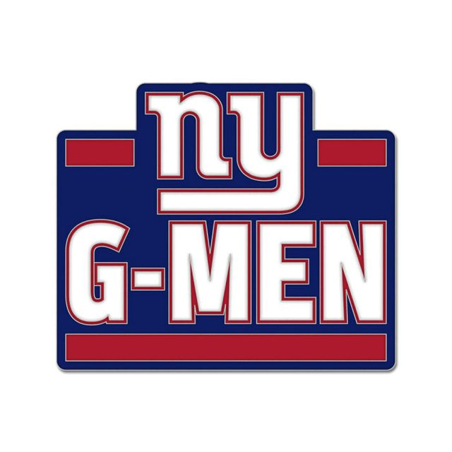 New York Giants slogan Collector Enamel Pin Jewelry Card