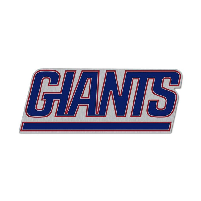 New York Giants wordmark Collector Enamel Pin Jewelry Card