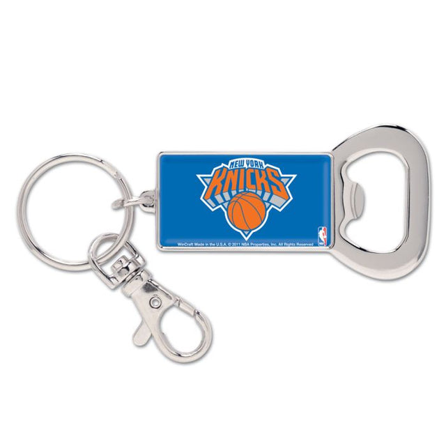 Llavero con abrebotellas rectangular de los New York Knicks