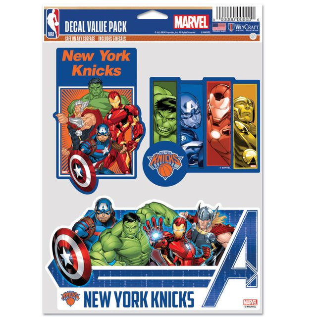 New York Knicks / Marvel (c) Paquete multiusos para 3 fanáticos de MARVEL 2021
