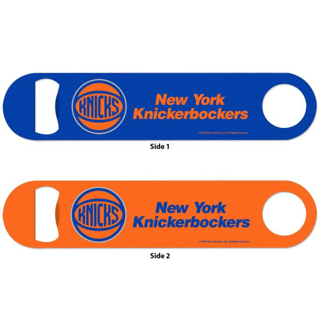Abridor de botellas de metal de dos caras de los New York Knicks