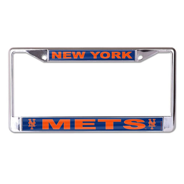 New York Mets Lic Plt Frame S/L Printed