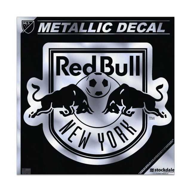 New York Red Bulls Decal Metallic 6" x 6"