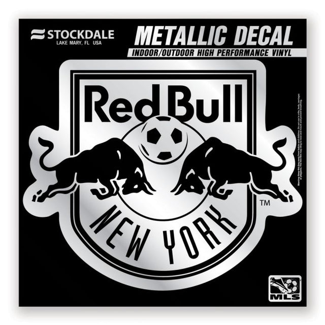 New York Red Bulls Decal Metallic 6" x 6"