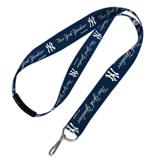 New York Yankees Lanyards w/Breakaway 1"
