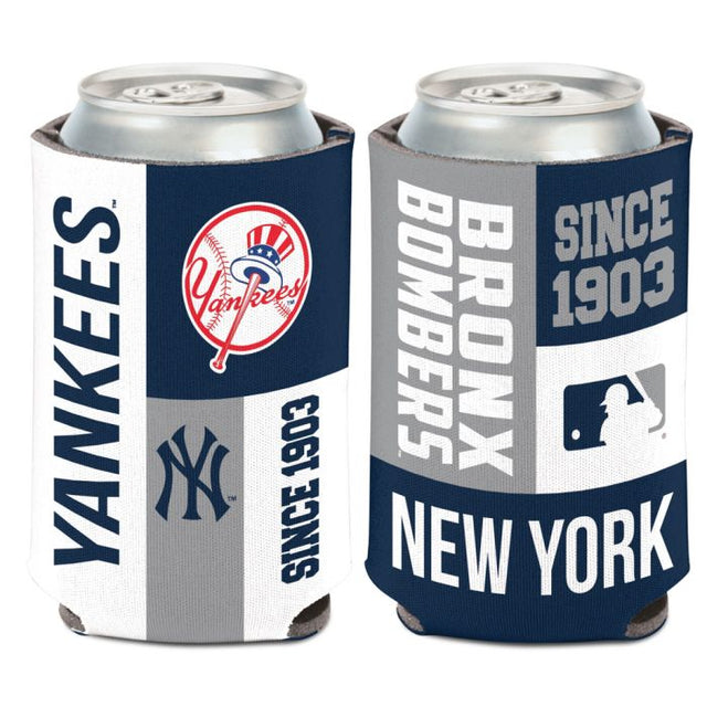 New York Yankees color block Can Cooler 12 oz.