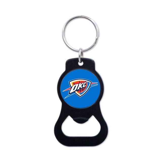 Oklahoma City Thunder Black Bottle Opener Key Ring