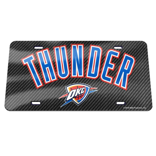 Matrícula acrílica especial de Oklahoma City Thunder CARBON
