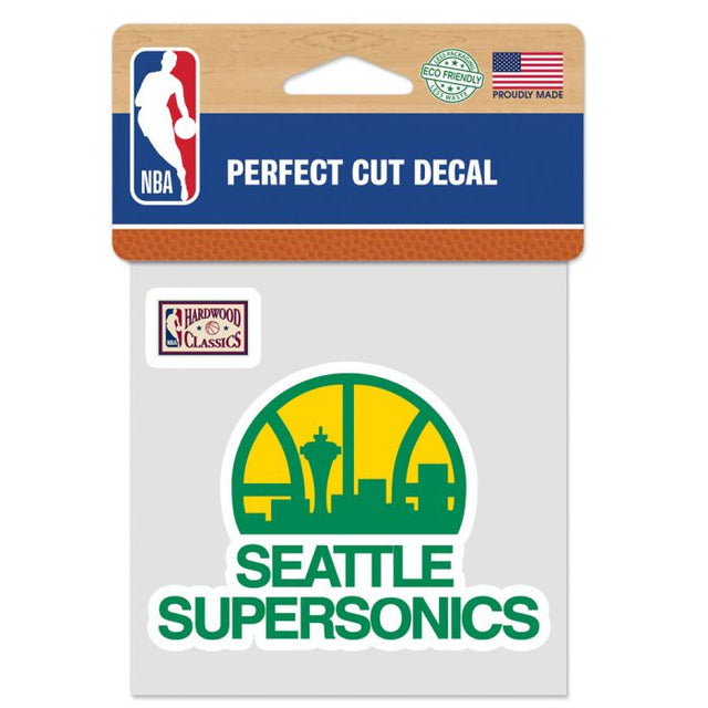 Oklahoma City Thunder / Hardwoods Perfect Cut Color Decal 4" x 4"