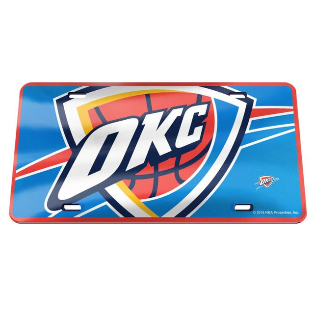 Matrícula acrílica especial MEGA de Oklahoma City Thunder