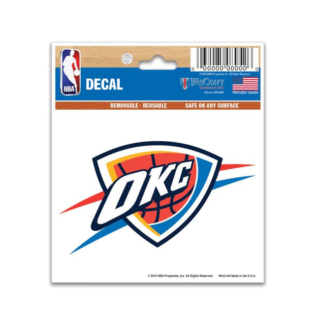Oklahoma City Thunder Multi-Use Decal 3" x 4"