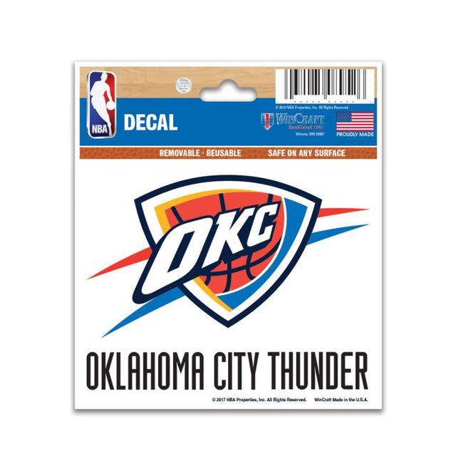 Oklahoma City Thunder Multi-Use Decal 3" x 4"