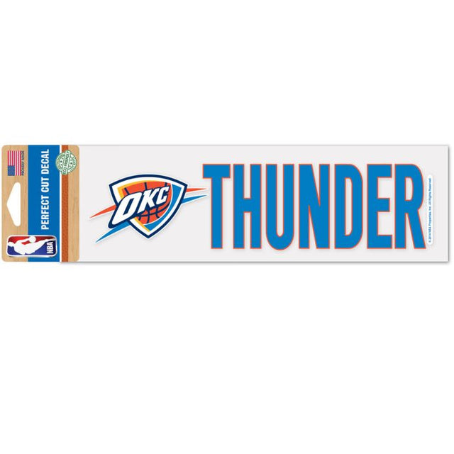 Oklahoma City Thunder Perfect Cut Decals 3" x 10"