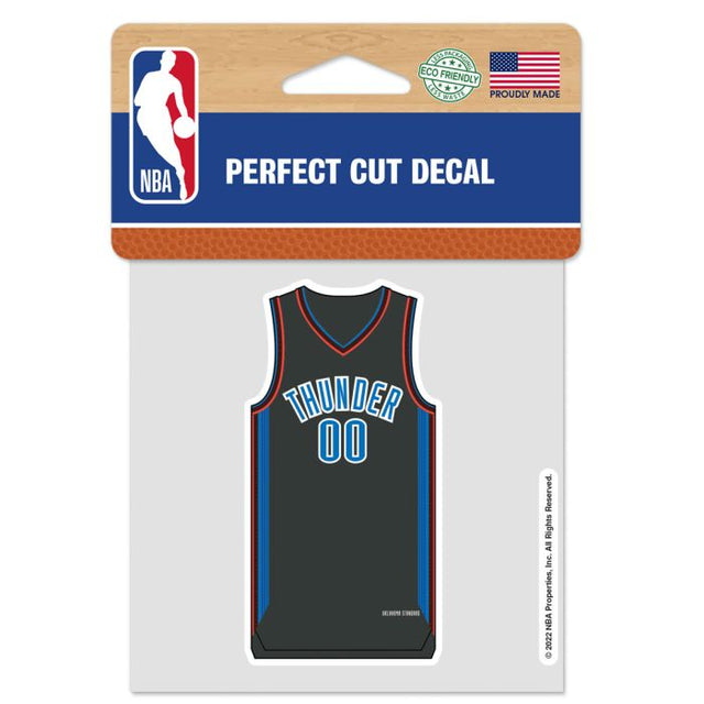 Oklahoma City Thunder city Perfect Cut Color Decal 4" x 4"