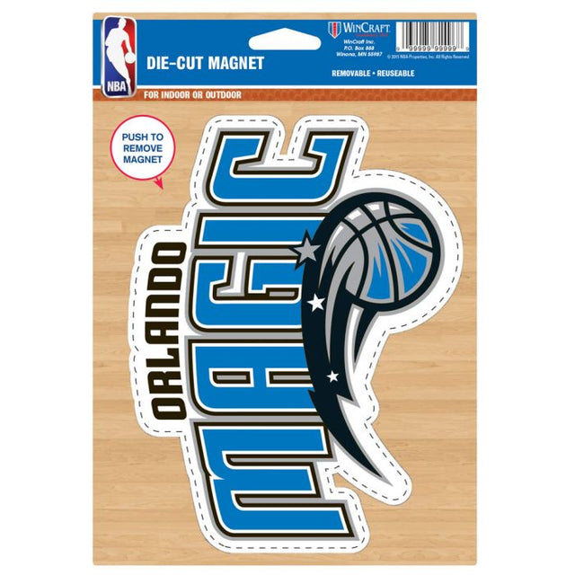 Imán troquelado con el logotipo de Orlando Magic, 6,25" x 9"