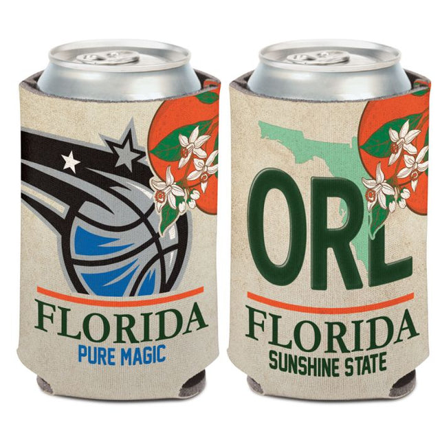 Enfriador de lata con placa de matrícula de Orlando Magic de 12 oz.