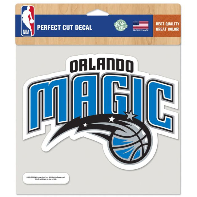 Calcomanía de color de corte perfecto de Orlando Magic de 8" x 8"