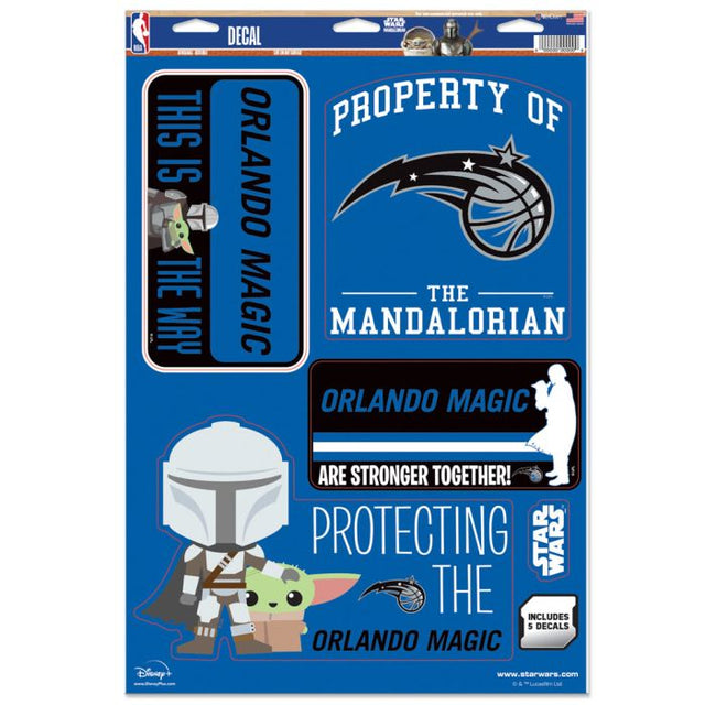Calcomanía multiusos de Orlando Magic / Star Wars mandalorion de 11" x 17"