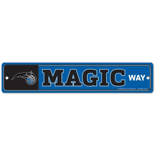 Letrero de calle o zona de Orlando Magic de 3,75" x 19"