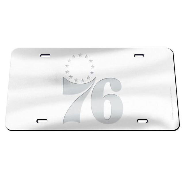 Matrículas clásicas de acrílico de los Philadelphia 76ers