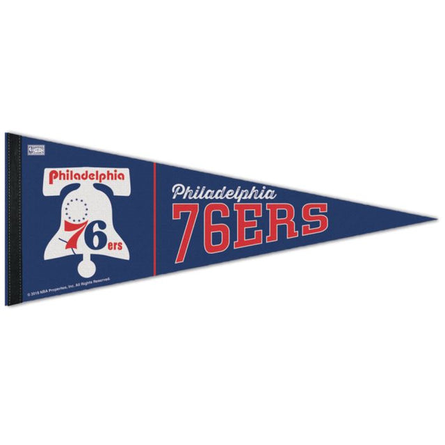 Banderín premium de los Philadelphia 76ers/Hardwoods HARDWOOD CLASSIC de 12" x 30"